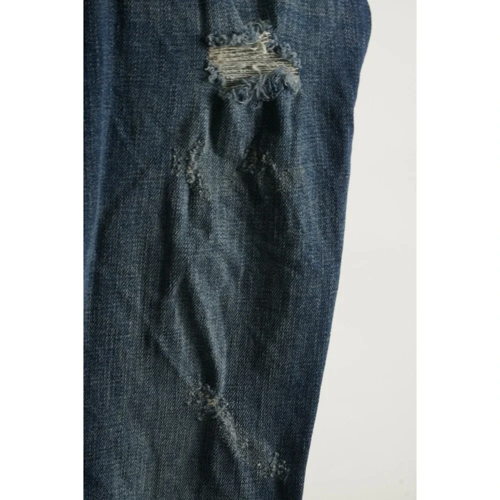 True‎ Religion Rocco Relaxed Skinny Distressed Denim Men's 29 x 34 Blue Jeans